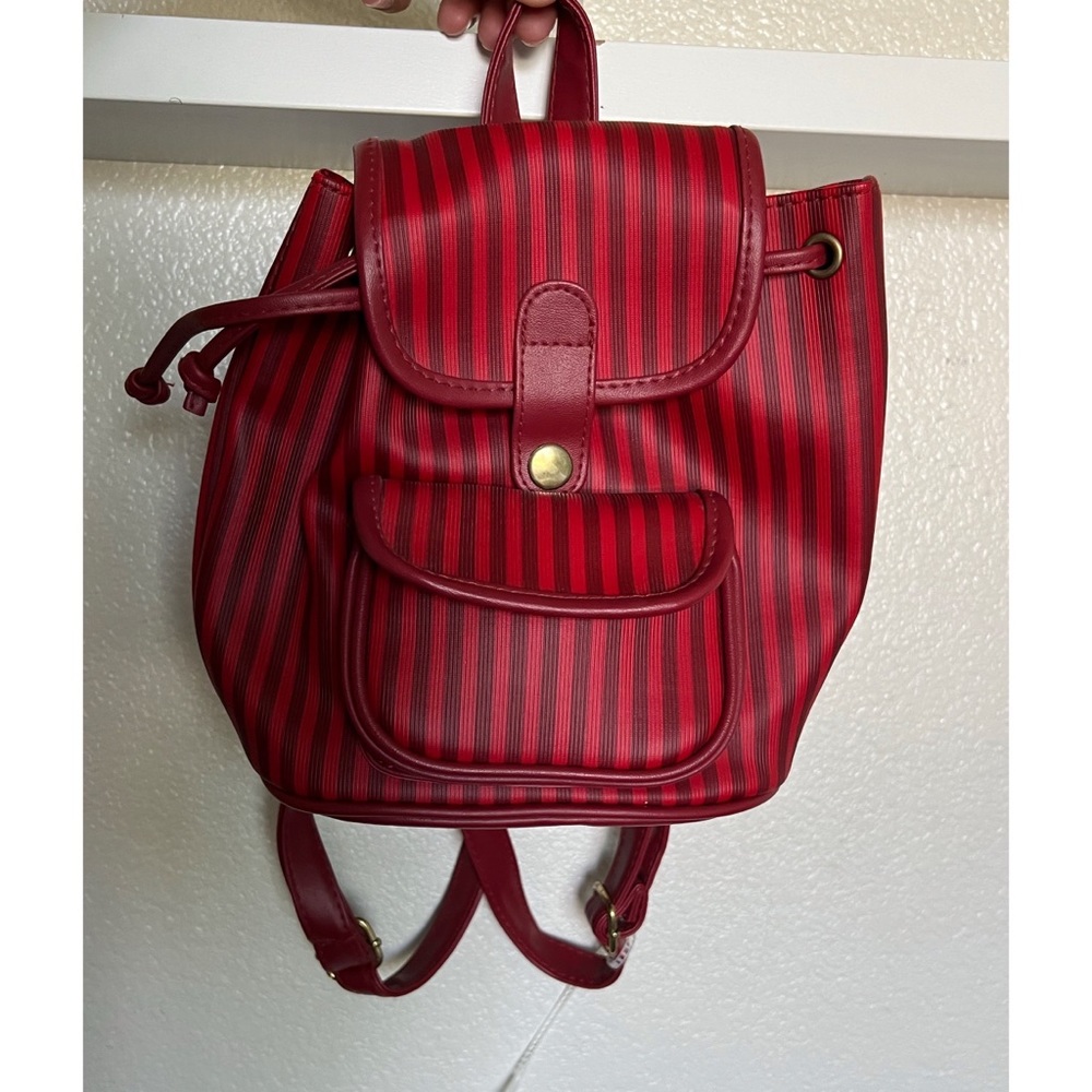 Cute red small backpack